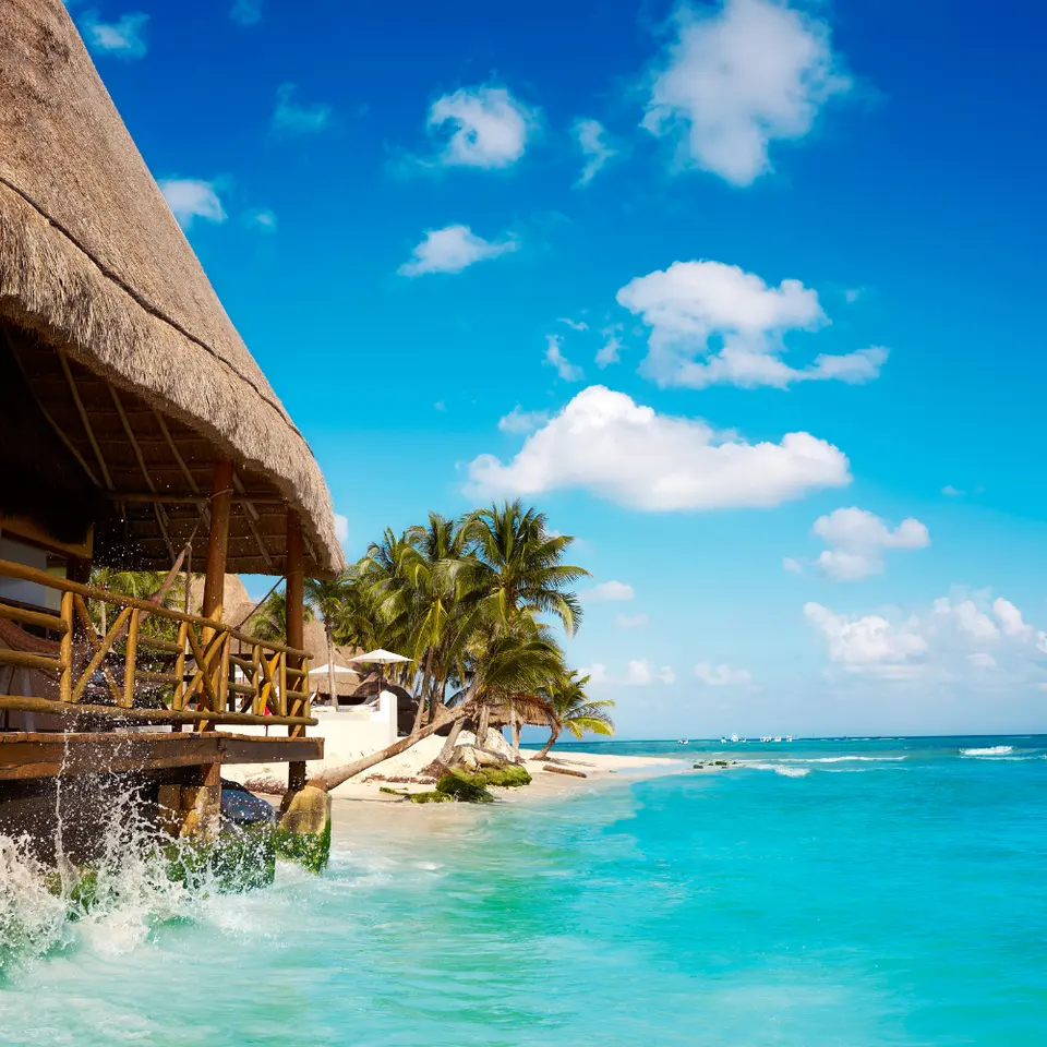 Riviera maya Playa del Carmen beach 