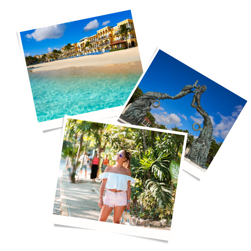 instant pictures of Playa del Carmen