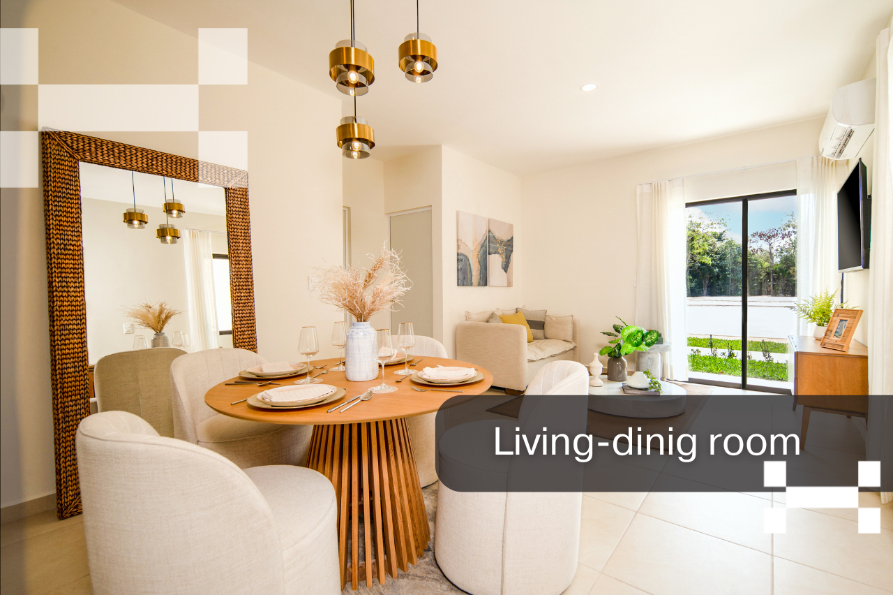 Selva Escondida-condo-living-dining room