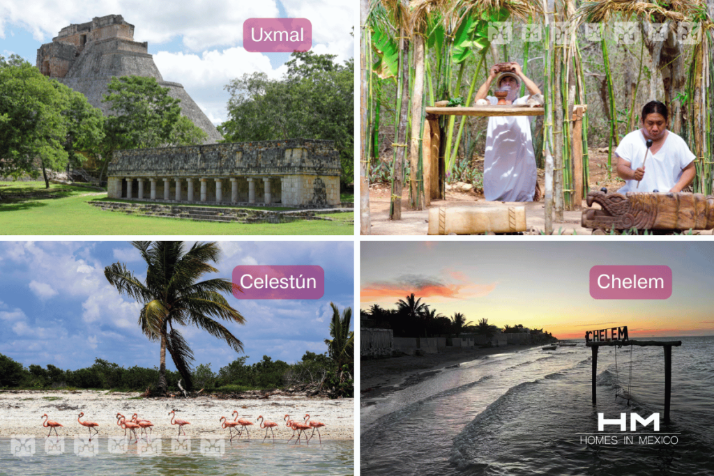 Investing in real estate in Mérida: close destinations include Uxmal, Celestún and Chelem