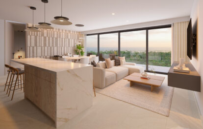 Distrito Xcalacoco Beach 1 bedroom sunset view