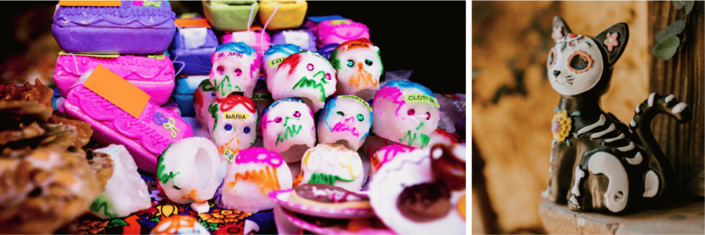 Alfeñique market in Toluca, Mexico, during Day of the Dead celebrations.