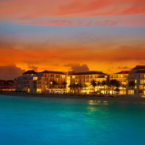 Homes-in-Mexico-Playa-del-Carmen-beach-sunset-o