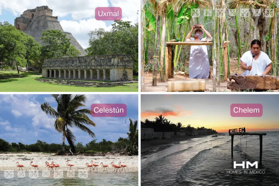 Investing in real estate in Mérida: close destinations include Uxmal, Celestún and Chelem